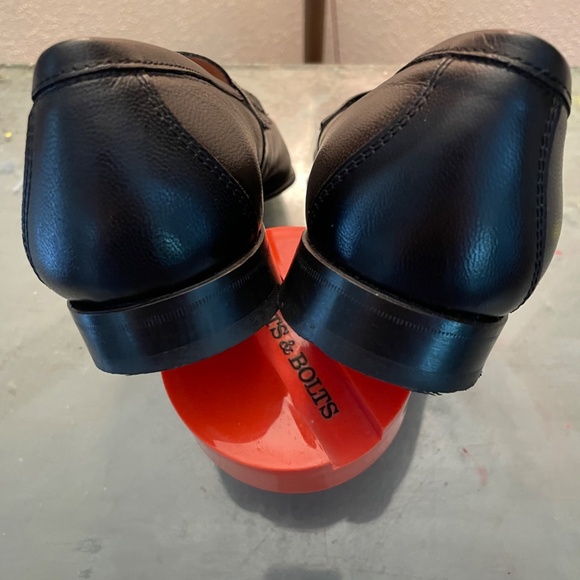 Carlo Ponty Black Leather Milan Style Loafers Made in Portugal Women's Size 39 - Picture 6 of 8